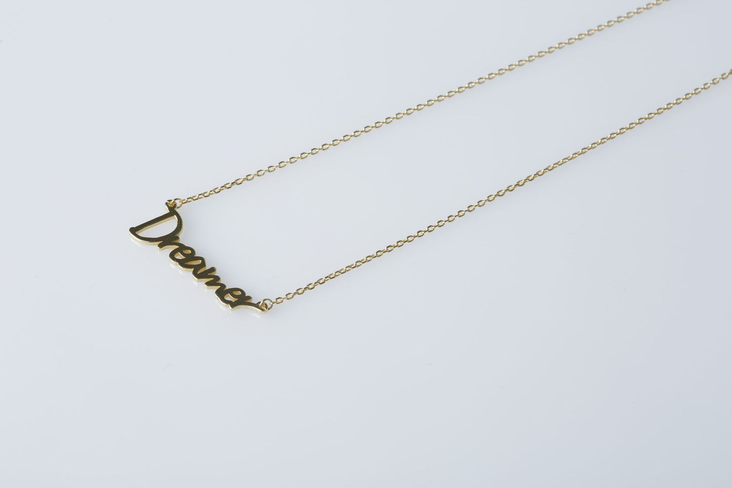 Delicate Dreamer Necklace - Gold Elegant Letter