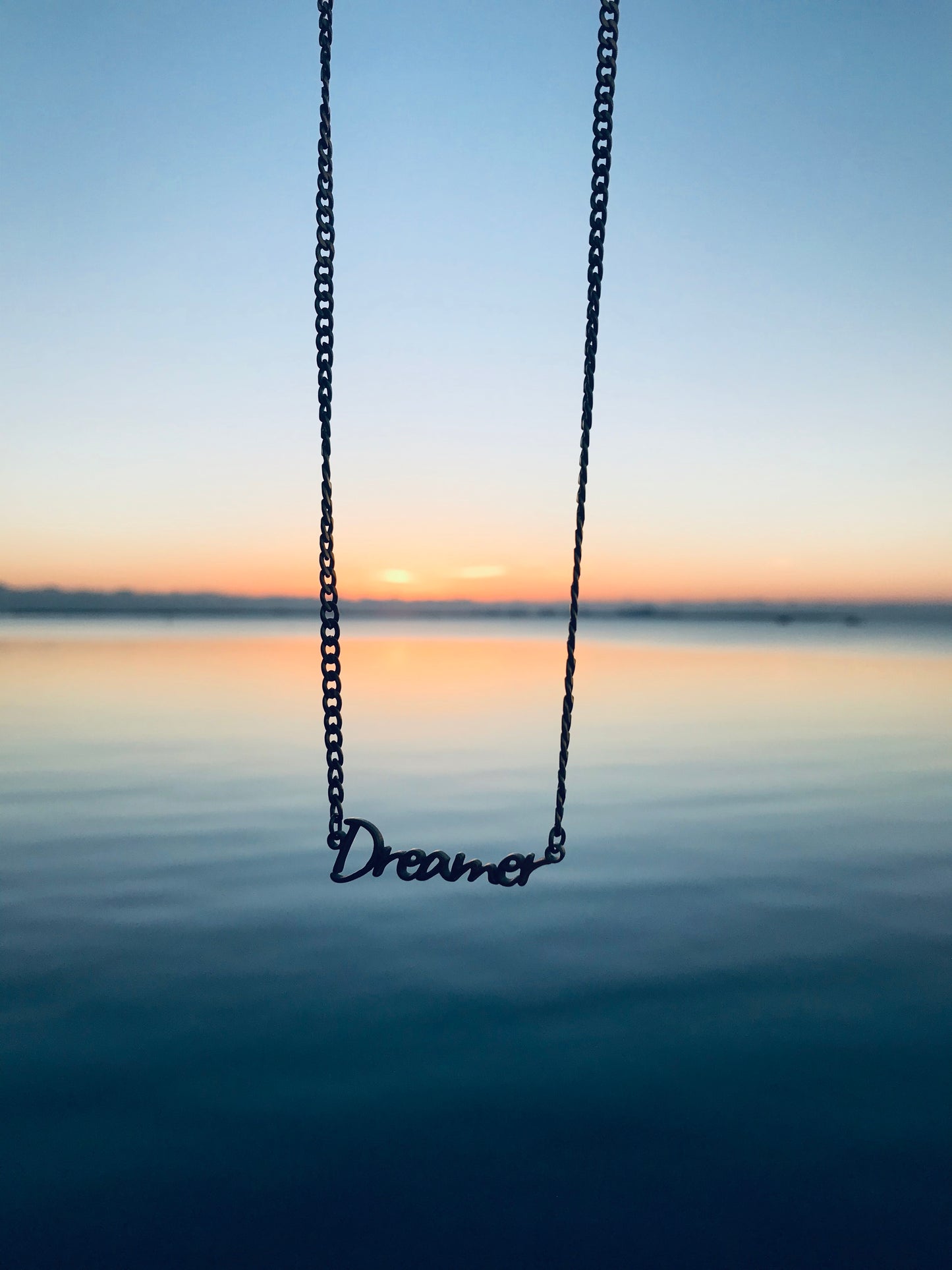 Gold Plated Bold Dreamer Necklace Thick Chain Style