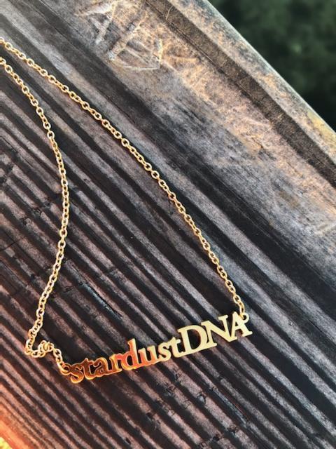Gold Letter StardustDNA Necklace II Design